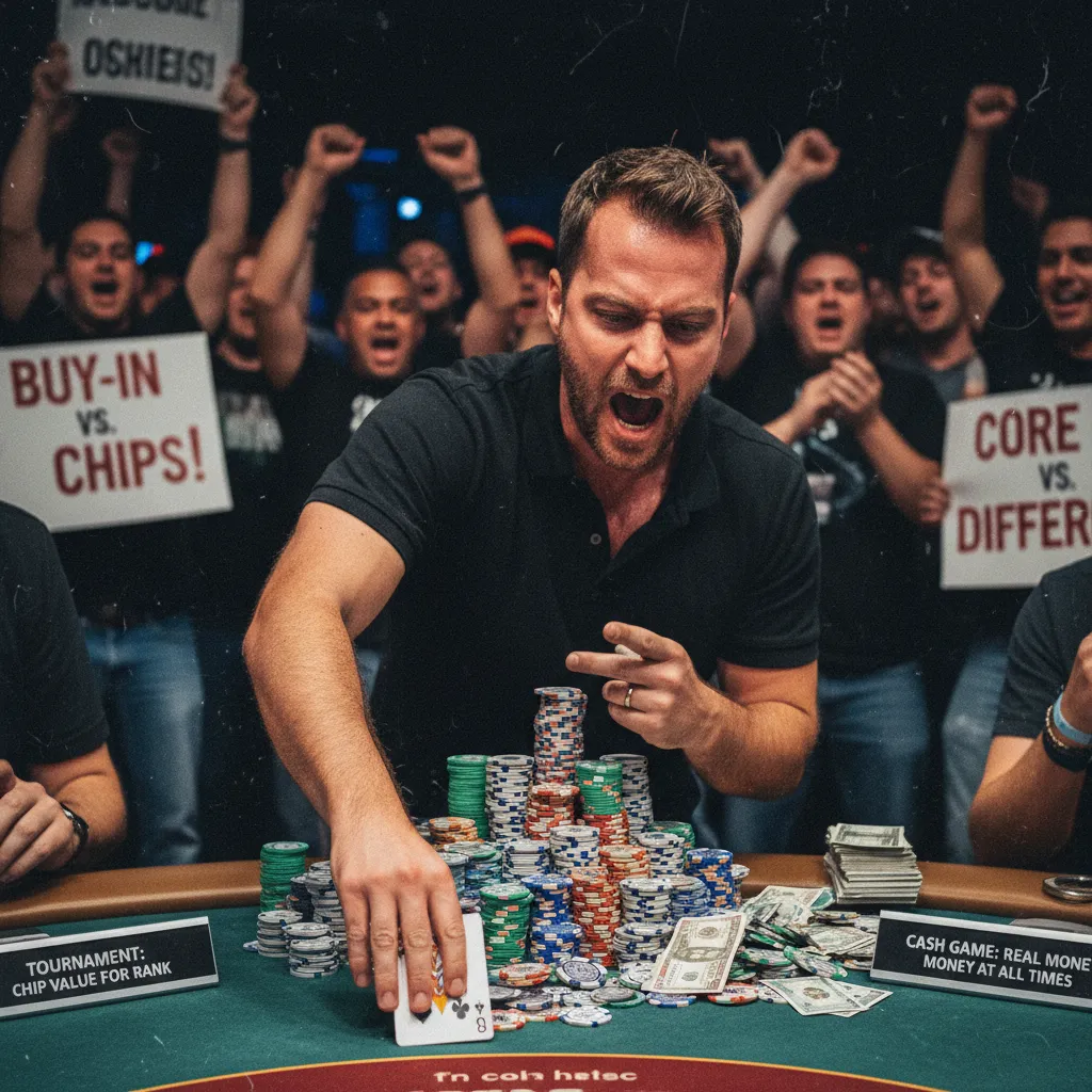 Bản chất tiền bạc: Sự khác biệt về Buy-in và Chip