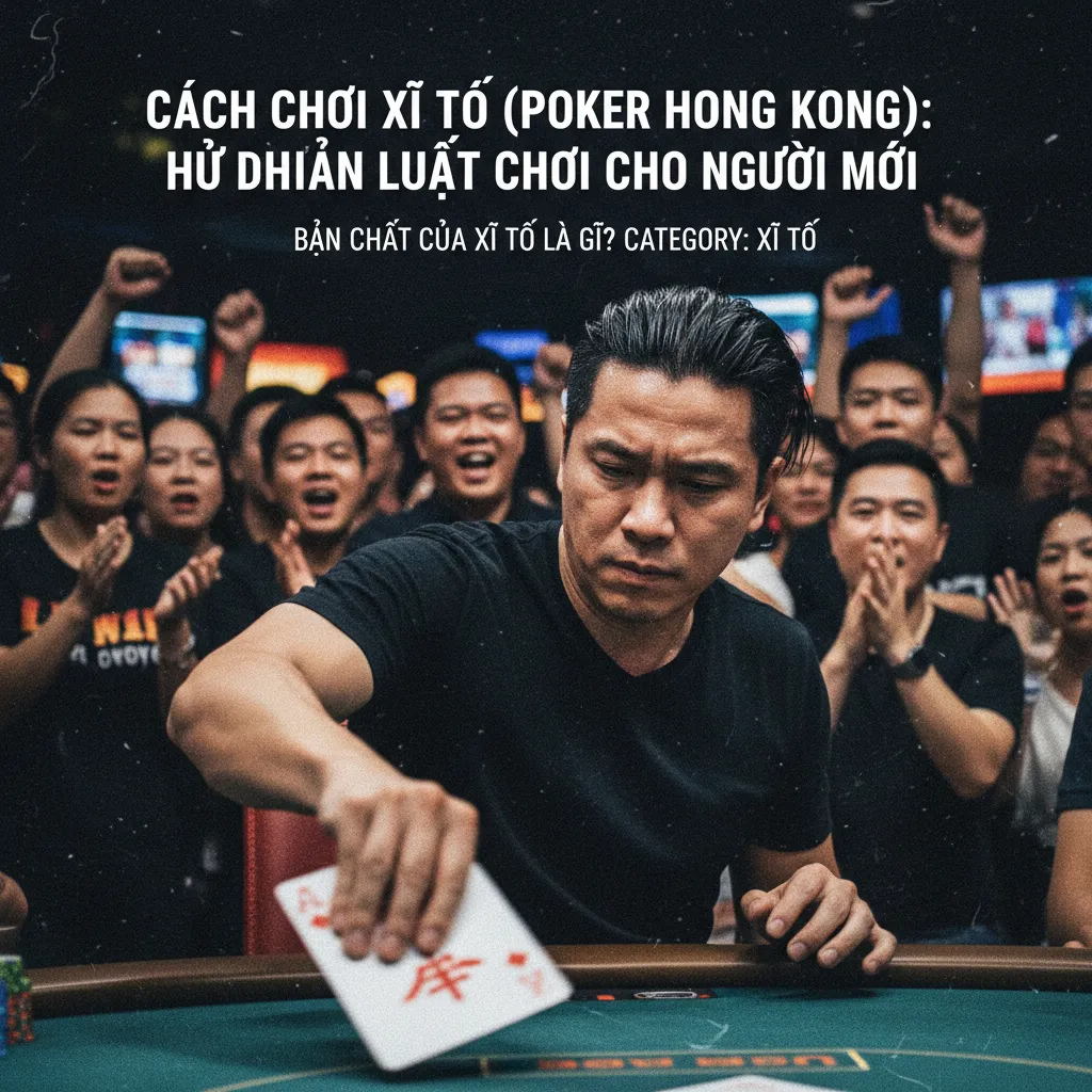 Ván bài Xì Tố với các lá bài được chia trên bàn