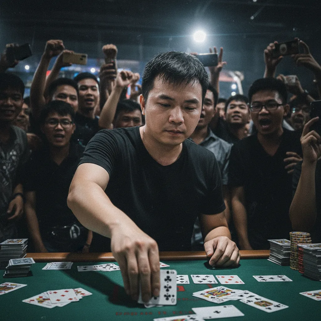 Người chơi hạ phỏm và gửi bài ở cuối ván đấu